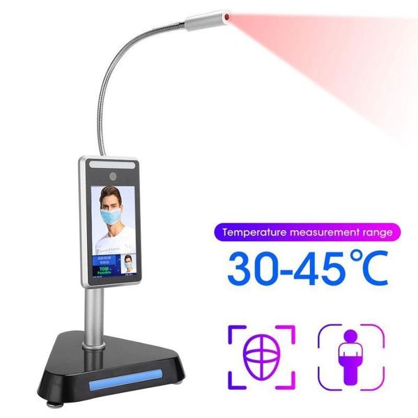 

7 inch high definition display screen face recognition temperature measurin all-in-one machine 100-240v1
