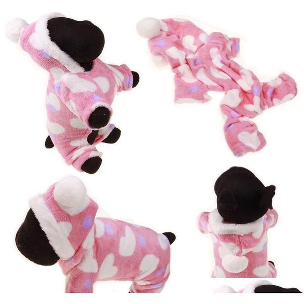

winter pet dog clothes fashion pet puppy warm coral fleece clothes reindeer snowflake jacket apparel dog coat hoodies s-xxl dbc thlyy