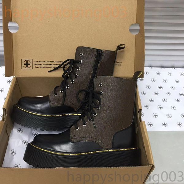 

2020 women's lace-up boots martin zipper lace-up british boots black and white color matching 100% genuine leather