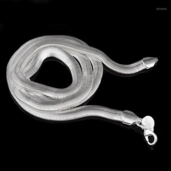 

5 kinds to choose 1pc 16 "-24" inches shine jewellery necklace chains + lobster clasps for pendant snake chain1, Silver