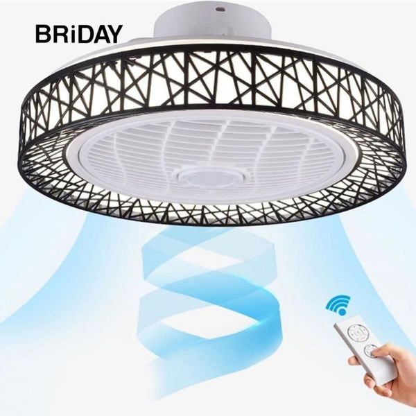 

electric fans bird's nest led ceiling fan lamps with lights remote control smart app wifi ventilator lamp silent motor bedroom decor 50