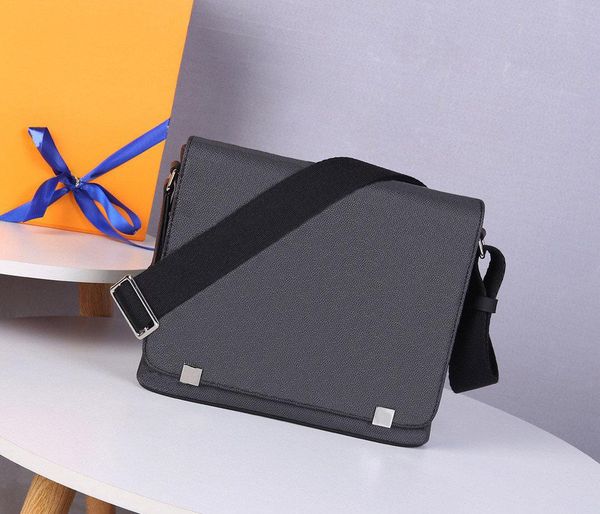 

classic black brown letter flower messenger bag leather mens shoulder bag with box luxurys designers bags handbag crossbody bag