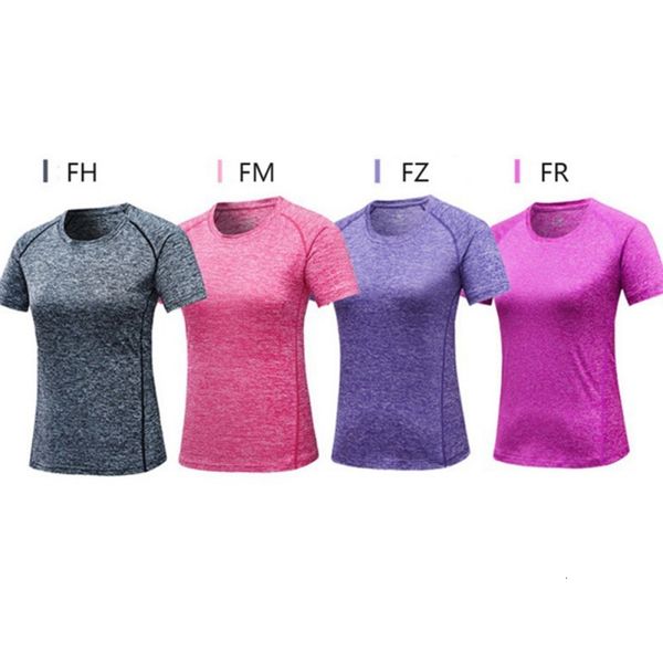 

sports shirt men women elastic yoga sports round neck quick-drying short sleeve athletic shirts breathable running shirt summer, Black;blue