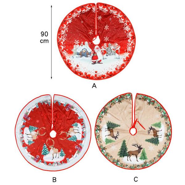 

foldable chrstmas elements printed christmas tree skirt xmas tree decoration home fping