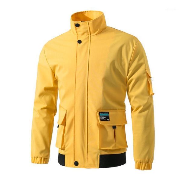 

2020 new spring autumn mens fashion outerwear windbreaker men' s thin jackets outdoor casual coat big size1, Black;brown