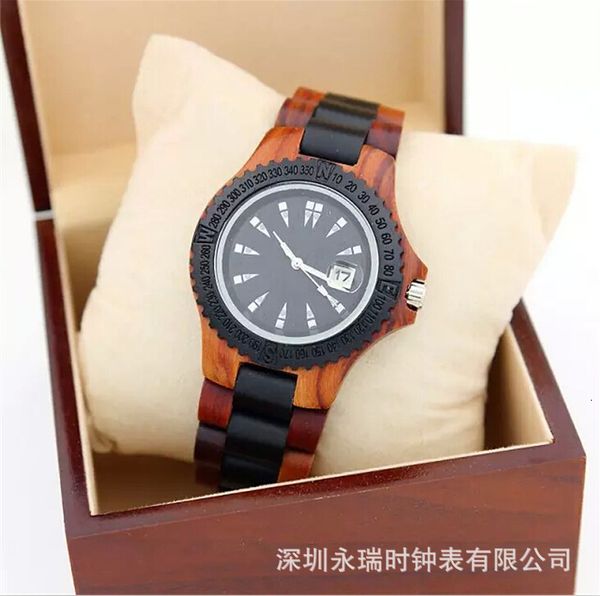 

waterproof men's fashion watch wood new 2019 xtggg, Slivery;brown