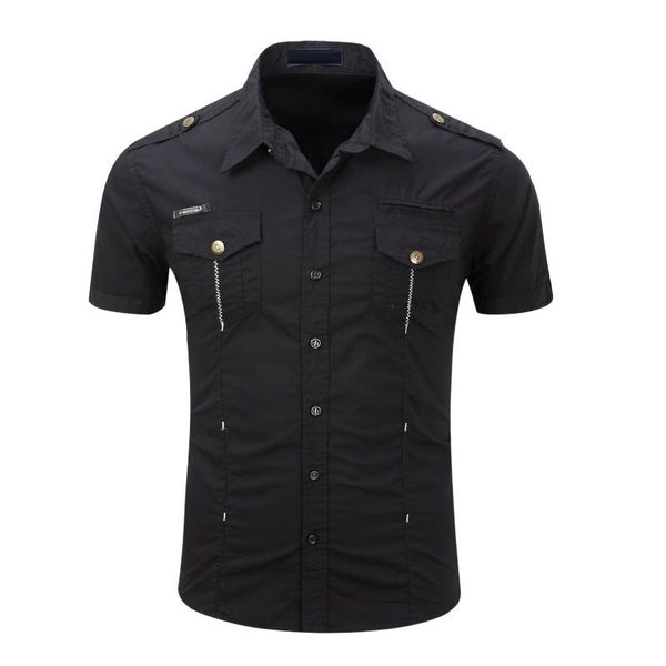 

men's casual shirts zogaa for men solid color short sleeve button shirt outdoors turn down collar slim fit, White;black