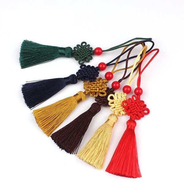 Bookmark Tassel Маленький Китайский Узел Китай Стиль Сувенирная линейка подвеска Tassel 9 Цветов Культурные и творческие подарки