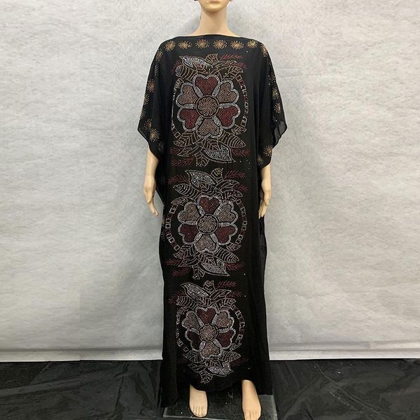 

african dresses for women black dashiki diamond african clothes cotton chiffon slim robe evening long dress 1026#1, Red