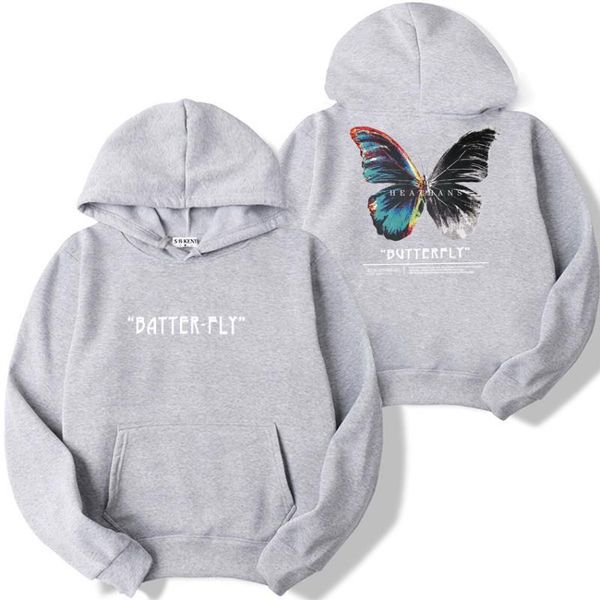 

black leisure hip-hop sports men's & a butterfly in streetwear hoodie polar hood fall hoodies winter the 2020 mlxwl