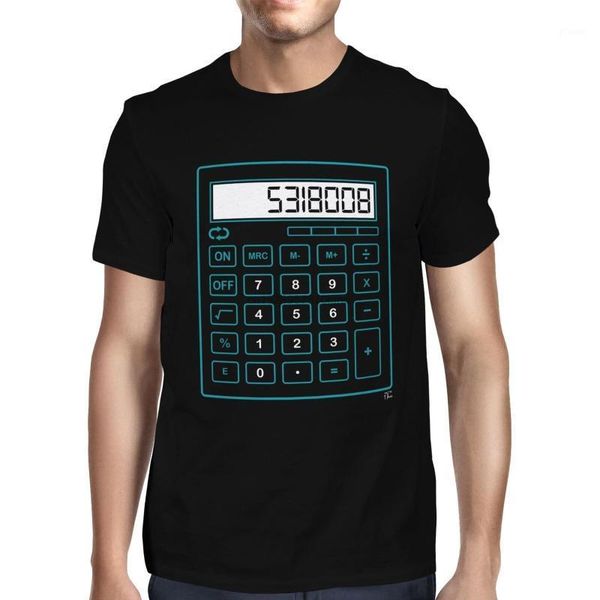 

1tee mens boobies calculator t shirt1, White;black