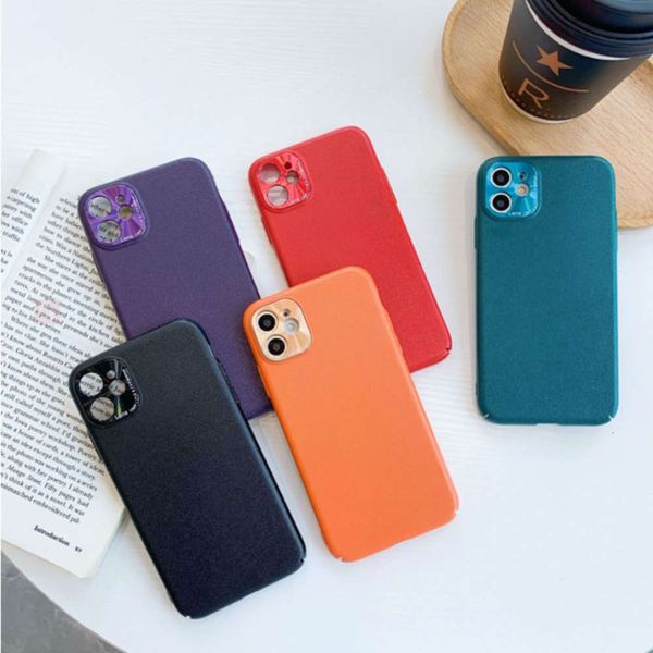 

phone plain leather for 12 mobile 11xr / 8plus lens eye protection metal case