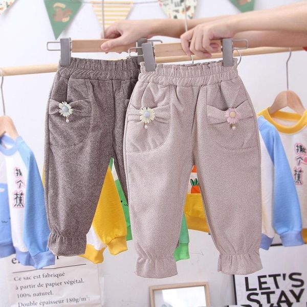 

a generation of fat crawler new style korean-style girls baby plaid suit trousers western style small children's lantern trouser, Blue
