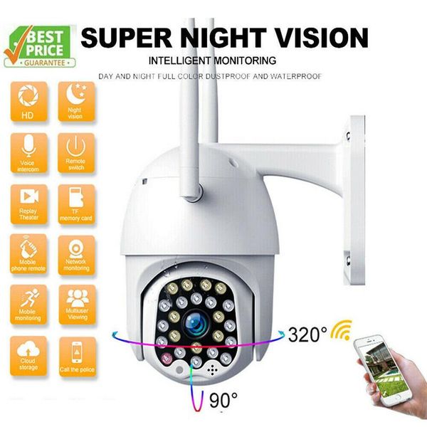 

1080p hd ip cctv camera waterproof outdoor wifi ptz security wireless ir cam