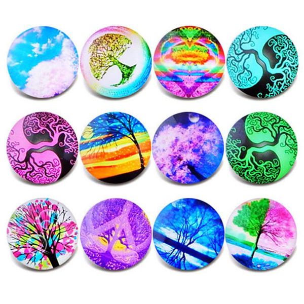 

10pcs/lot new glass snap jewelry tree of life mixed pattern snap buttons fit 18mm/20mm diy snap bracelet buttons jewel sqcwee