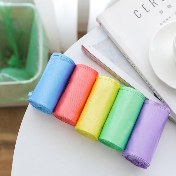 

1 rolls garbage bags single color thick convenient environmental cleaning waste bag plastic trash bags small garbage b bbywmr