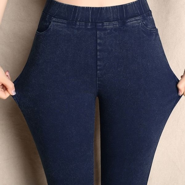 

large size s-6xl trousers for women winter high waist skinny slim womens pants female stretch pencil pant pantalon femme 201112, Black;white