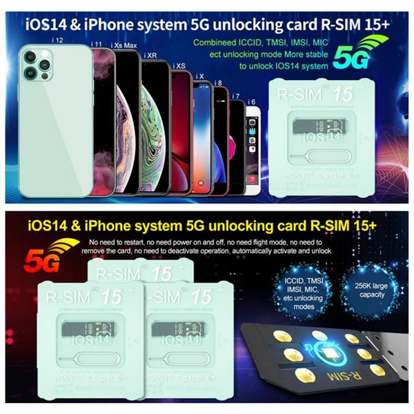 

rsim15 working ios14 unlock card rsim 15+ r-sim15 r-sim 15 dual cpu upgraded universal unlocking for iphone 11 12 max xr xs x 7 8plus ios7-1