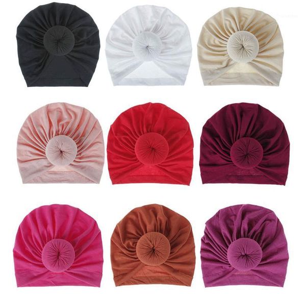 

fashion soft women donut turban hat hat elastic cotton beanie (18 colors)1, Yellow