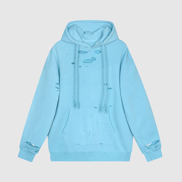 

20ss fashion men hoodie spring and autumn new pullovers couple ripped sports hoodie men sweatshirt size xs, Black