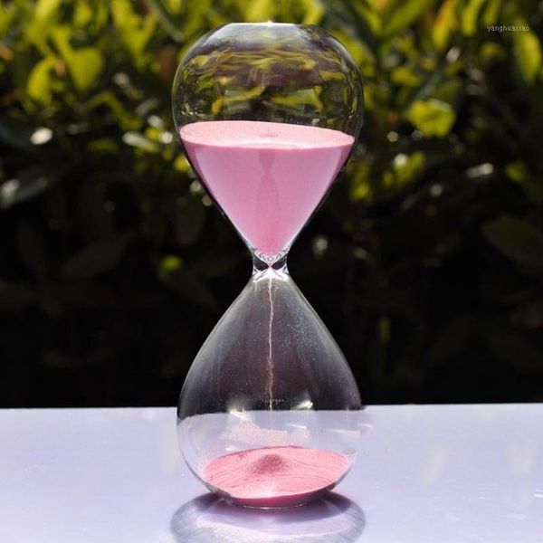 

other clocks & accessories large fashion colorful sand glass sandglass hourglass timer clear smooth home desk decor xmas birthday gift (pink