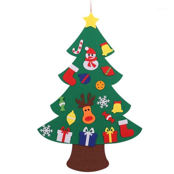 

christmas decorations felt tree for kids 3.2ft diy with toddlers 18pcs ornaments children xmas gifts hanging home door wa1