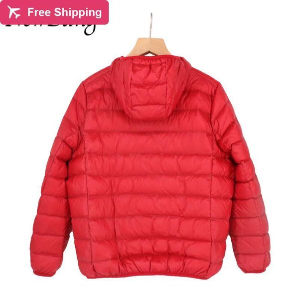 

2021 new 6xl 7xl 8xl large size womens ultra light down jacket women winter windproof feather coats tpkf, Black