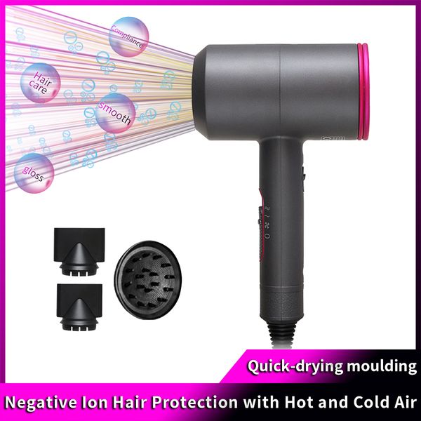 

new salon blow dryer hair dryer negative ionic professional dryer powerful hairdryer travel homeuse cold windg