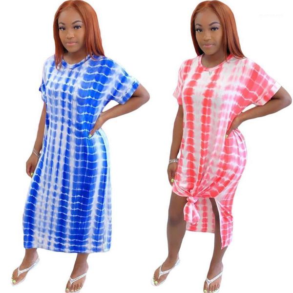 

ethnic clothing african dresses for women 2021 casual plus size robe africaine femme tie dye maxi dress elegant long africa clothing1, Red