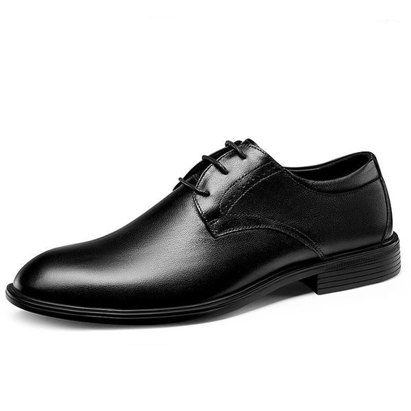 

wedding men dress shoes classic formal shoes men cow leather business office oxford for leather1, Black