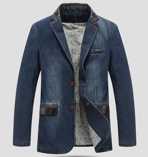 

new men blazer jacket casual denim blazer men suit size clothing denim suit m-4xl1, White;black
