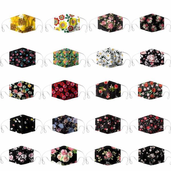 

cotton designer black printed women pm2.5 mask 3d men masks face fashion dustproof design jnve