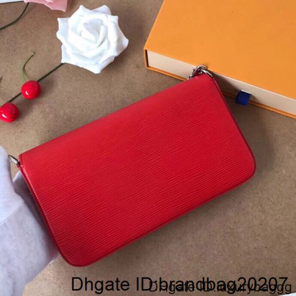 

2020 грузовая картина воды натуральные кожаные пленки дизайнерские сумки высокого качества роскошные pochette felicie цепи женские сумки 624, Black;red