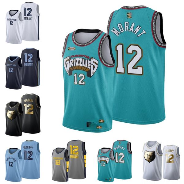 

memphis grizzlies men ja morant basketball jersey, Black