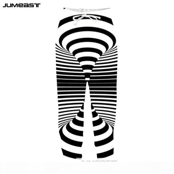

jumeast new 3d printed vertigo design men women pants fashion casual solid figure sport loose size novelty hip hop long pants, Black