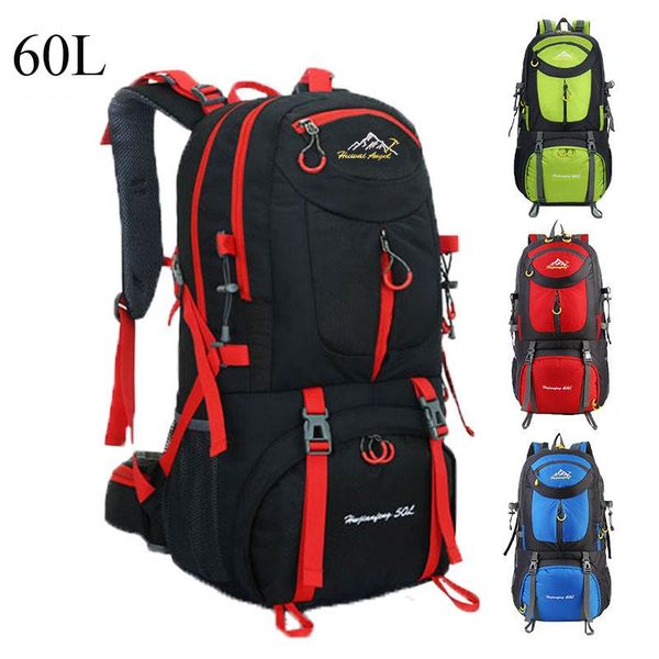 

outdoor bags 60l hiking camping backpack waterproof large capacity sports traveling