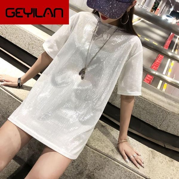 

zaraing style women harajuku bright wire mid-length t-shirt short-sleeve loose ins streetwear summer tee egirl clothes aesthetic1, White