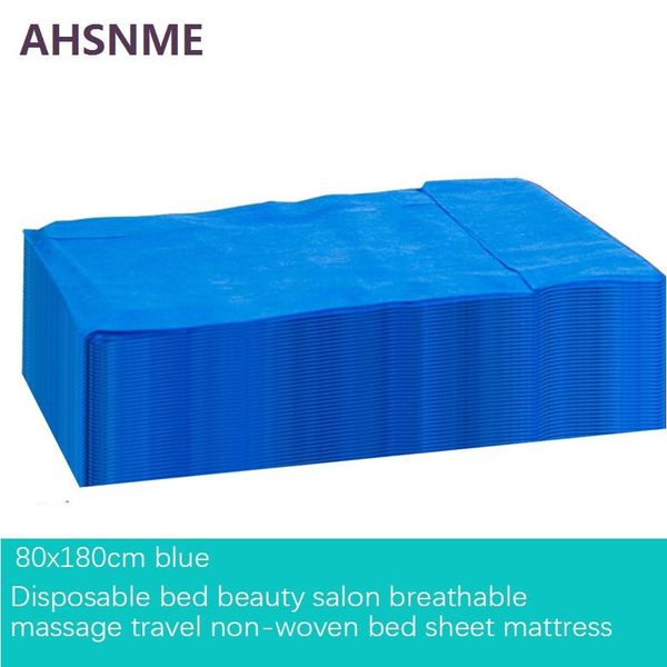 

ahsnme blue disposable compressed bath towel 80x180cm disposable sheets beauty salon massage shop breathable non woven bed sheet h wmtftr