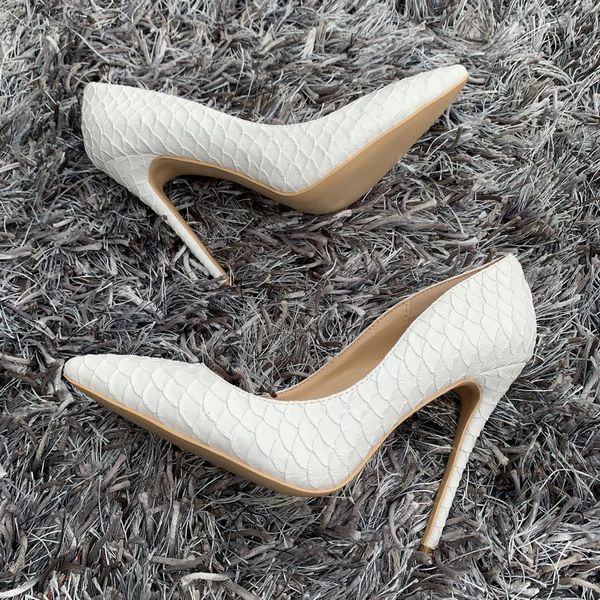 

fashion women pumps white snake python pointed toe high heels sandals shoes bride wedding pumps stiletto heels 12cm, Black