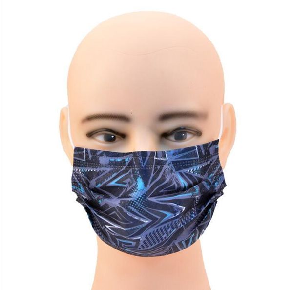 

camouflage disposable designer face masks 3 layers non-woven anti-dust earloops fashion protective mask 6styles lsk1666 6 uoxt5
