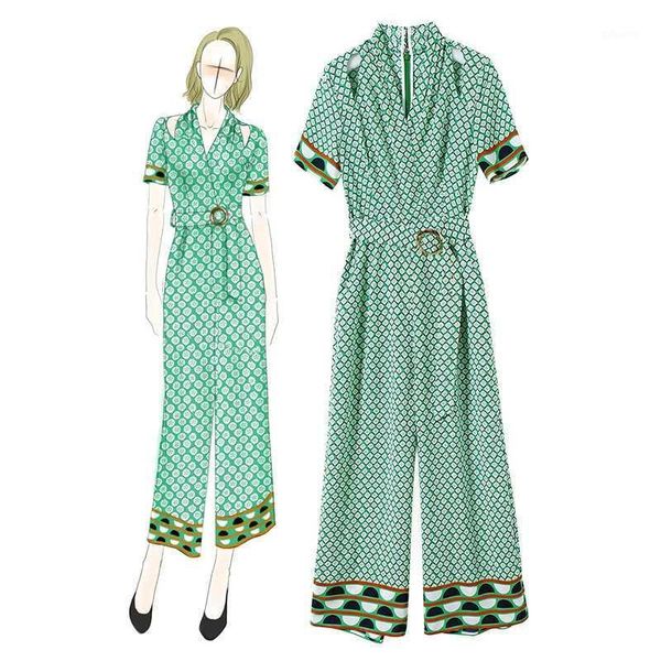 

casual elegant wear rompers womens jumpsuit hollow out green patchwork casual workout short sleeve bodysuits fashion 2020 summer1, Black;white
