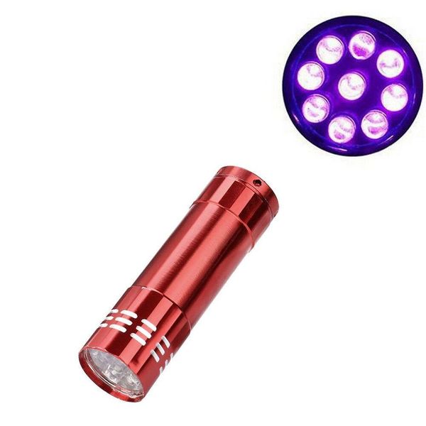 

portable 9 cree led uv light flashlight hiking torchlight aluminium alloy money detecting led uv lamp ligh qylqfm bdetoys