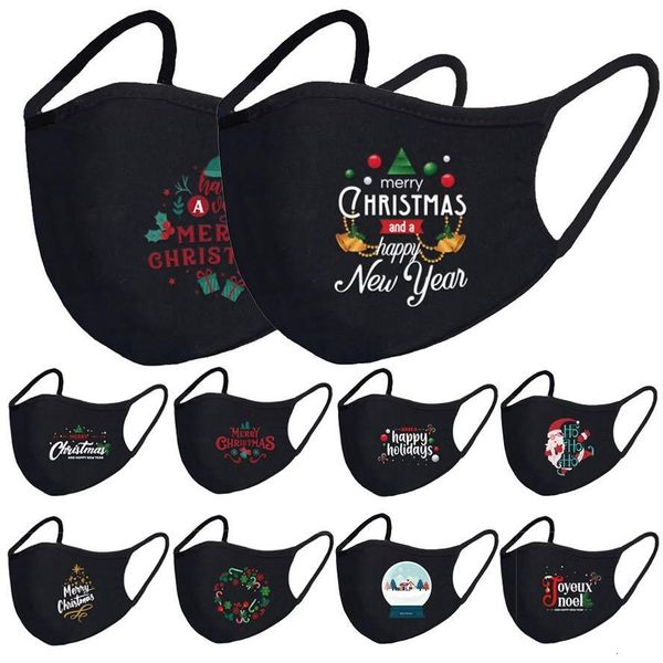 

snowman christmas us merry stock santa face mask breathable fashion face masks dust fog pure black blank facem
