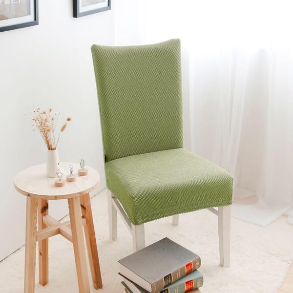 

chair covers dining cover high back thick texture rice grain surface office customized solid color restaurant