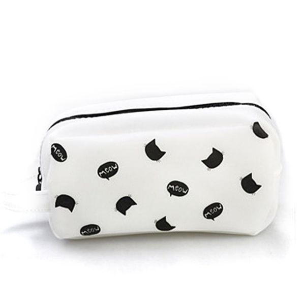 

girl cartoon lovely cat makeup bags pencil case multi patterns women cosmetic bags
