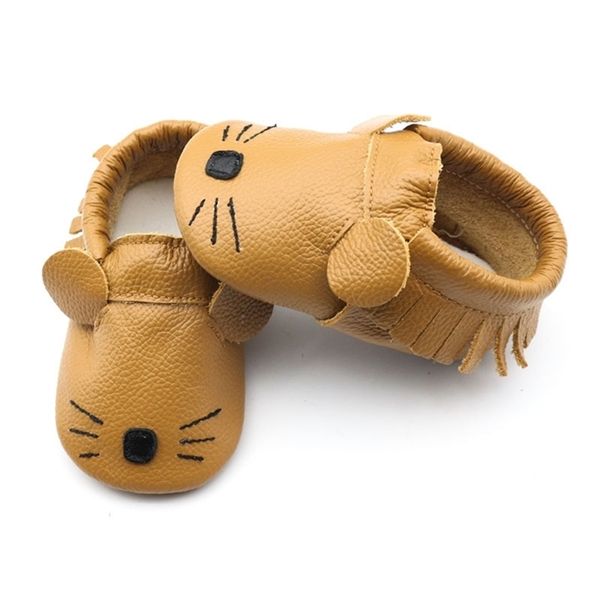

soft baby leather first walker step crib shoes for toddlers gray cute mouse slip on foldable and flexible y201028