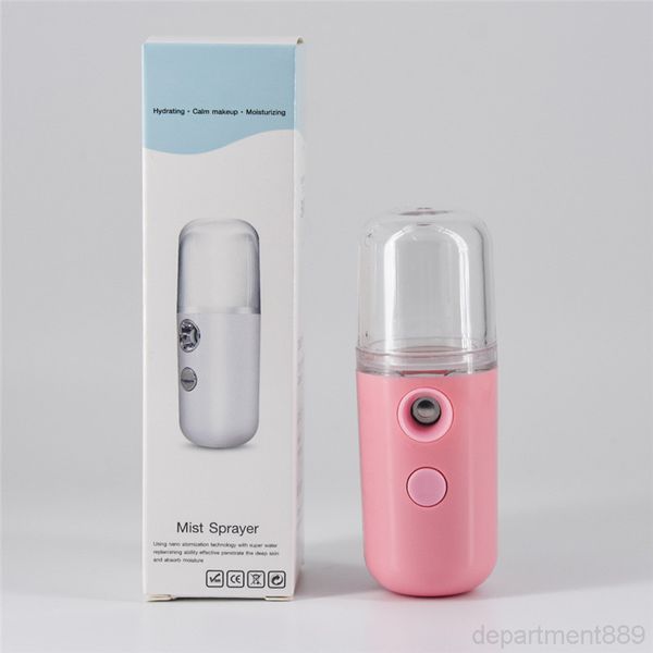 

5 colors mini nano mist sprayer facial body nebulizer steamer moisturizing skin care tools 30ml face spray beauty instruments dhe2836