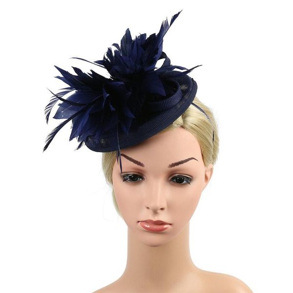 

hair accessories fascinator hat flower feather mesh kentucky derby party hairband for women