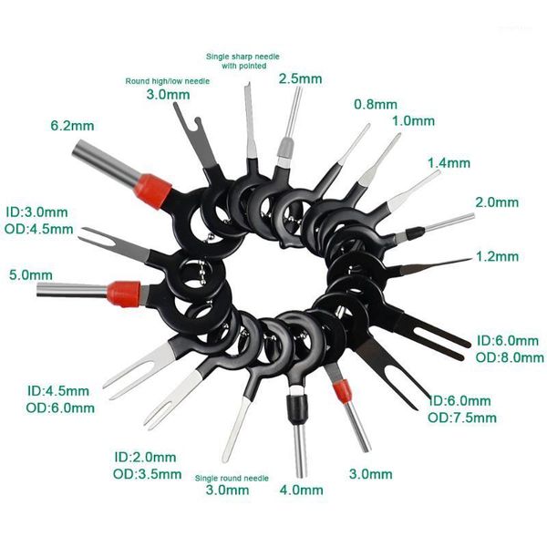 

38pcs 11pcs 21pcs car automotive plug terminal remove tool set key pin car electrical wire crimp connector extractor kit1