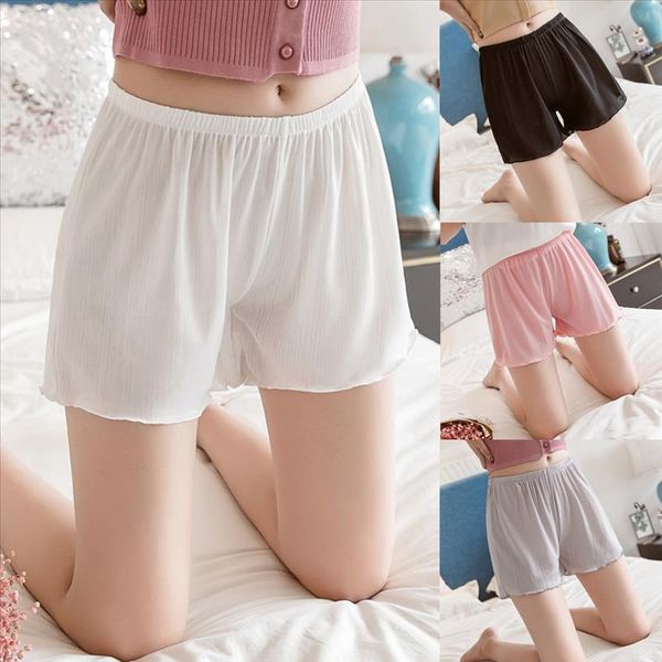 

fashion shorts women summer loose three points shorts plus size safe casual home p1, White;black